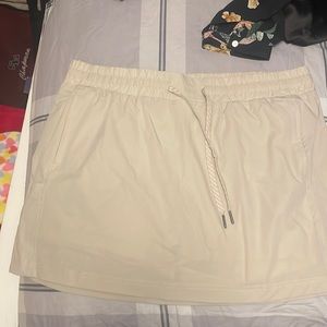 Tan athletic style skort